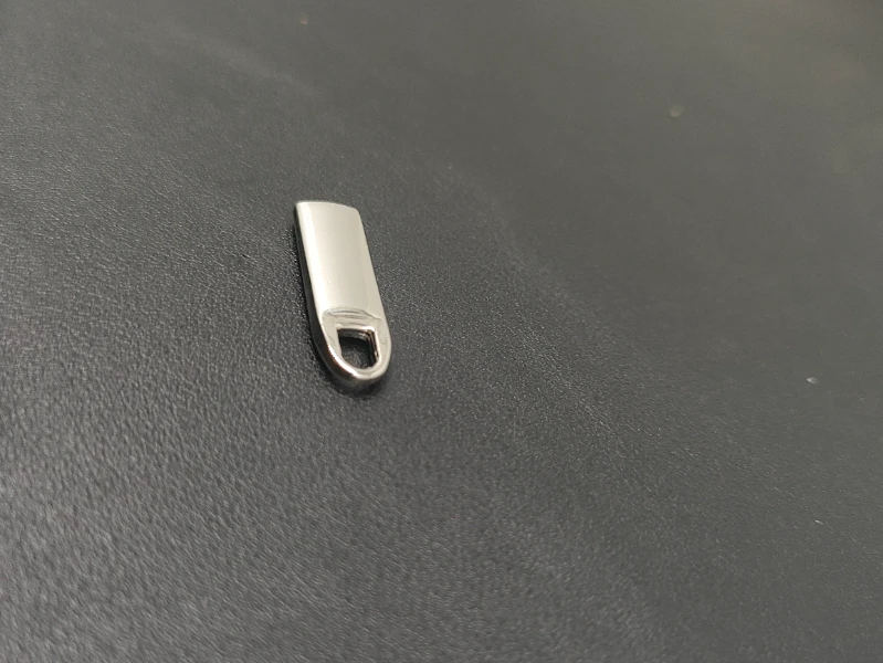 20mm Silver Bag Zipper Pull