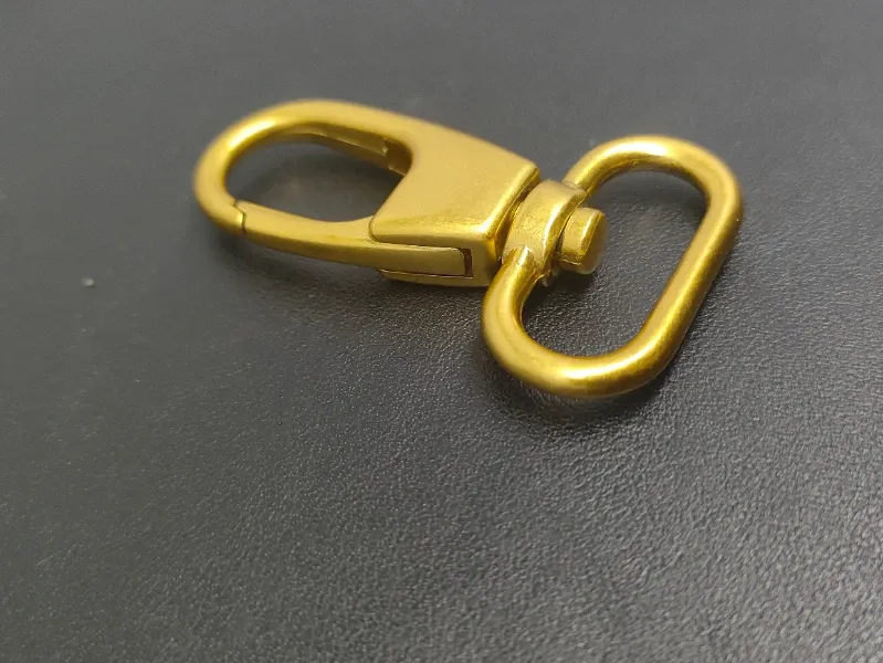 30mm Gold Oval Ring Swivel Snap Hook - Zinc Alloy Bag Clasp for Mini Purses
