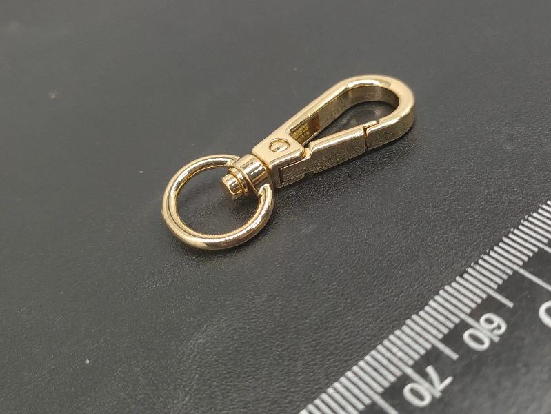 40mm Bright Gold Zinc Alloy Swivel snap hook