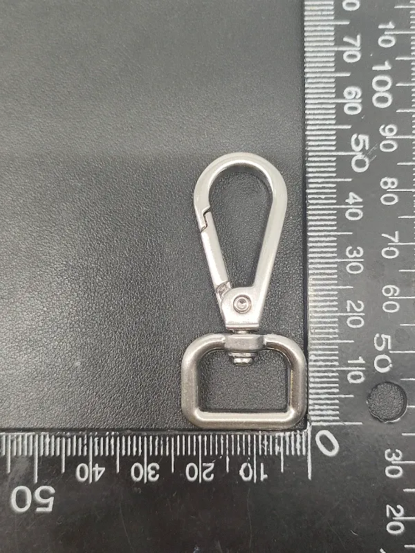 50mm Swivel Trigger Snap Hook - Zinc Alloy Silver Bag Hardware