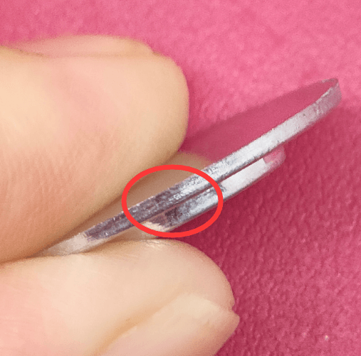 No polished raw materials