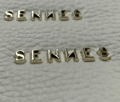 metal bag tags installation