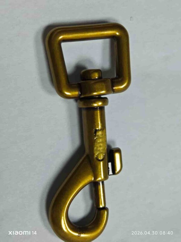 antique brass dog clip
