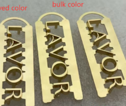 The compare of approved color and bulk color